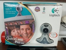 Logitech QuickCam Pro 3000 Web Cam Vintage Never Been Used. picture