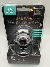 Merkury Innovations M-WC310 USB Webcam 10X Zoom Built-In Mic Sealed picture