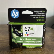 HP 67XL Tri-Color Original OEM Ink High Yield New Sealed Exp 04/2027 picture