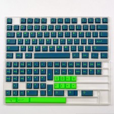 114 Keys Dark Blue Double Shot PBT Keycaps Custom Keyboard Keycaps Cherry Profil picture