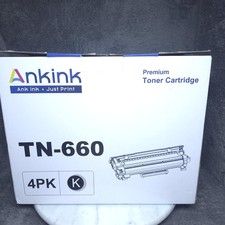 Ankink TN-660 High Yield Toner Cartridge 4PK Black Compatible For Brother picture