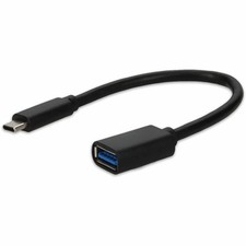 AddOn 5-Pack of USB 3.1 C Male to USB 3.0 A Male Black Adapters picture