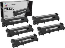 LD Comp Brother TN660 5pk HY Black L2520 L2540 L2300D L2320D L2700 L2720 picture