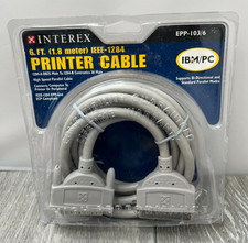 Interex IEEE-1284 EPP-103/6 6FT High Speed Parallel Printer Cable picture
