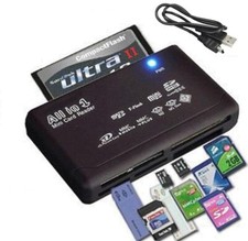 Memory Card Reader Mini 26-IN-1 USB 2.0 High Speed For CF xD SD MS SDHC picture