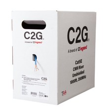 C2G 1000ft TAA-Compliant Cat5e Bulk Unshielded Ethernet Network Cable C2G56028 picture