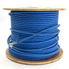 360 ft. Spool Mediabridge Solid Copper Shielded Cat7 LSZH Ethernet Cable, Blue picture