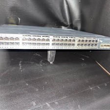 Cisco Catalyst 3750-X 48 Port PoE Switch C3KX-NM-1G No PSU Power Tested picture