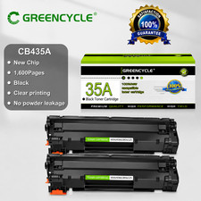 GREENCYCLE 2-Pack CB435A 35A Black Toner for HP LaserJet P1002 P1005 P1006 P1009 picture