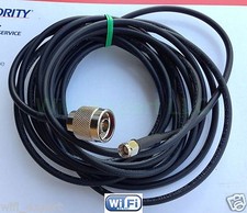 Times LMR200 ® RP-SMA Male to N-Male antenna extension cable 4.5m 15 ft for WiFi picture