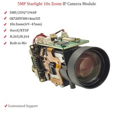IMX335 5MP IP Camera Module PoE 10x Zoom PTZ Starlight H.265 Mic RJ45 Onvif RTSP picture