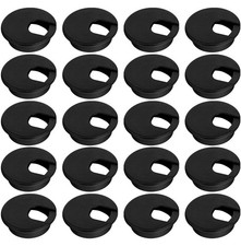 2 Inch Desk Grommet 40 Pack 50mm Black Cable Hole Cover picture