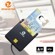 USB Smart Card Reader ID EMV IC DNI CAC Chip Reader ZW-12026-1 picture