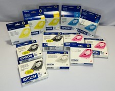 Epson TO34 Series Ink For 2200 Lot Of 12 Expired Color Cartridges 2005-2011 picture
