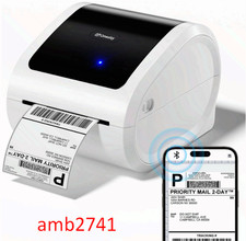 Bluetooth Shipping Label Printer 4x6 - D520BT Bluetooth Thermal Label Printer picture