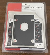 12.7 mm SATA 2nd SSD HDD Hard Drive Caddy Tray CD DVD-ROM Optical Bay picture