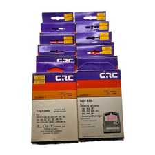 Lot of 10 (2 open) GRC T407-5NB Nylon Black Ink Ribbon Okidata Microline Memorex picture