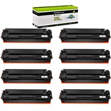 8PK Black CF500A 202A Toner Fits for HP Color LaserJet Pro M254dw M281cdw M281fd picture