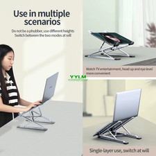 YYLM N8 Laptop Stand Aluminum for Macbook Adjustable Portable Stabe Laptop US picture