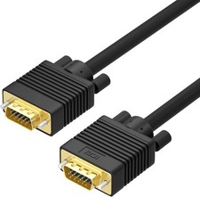 VGA to VGA Monitor Cable Male to Male (6 Feet /1.8M) High Resolution Cord Tv picture