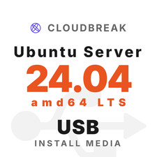 Ubuntu Server 24.04 amd64 LTS Bootable/Live Install USB NEW picture