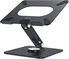LSX7 Laptop Stand with 360 Rotating Base, Ergonomic Adjustable Notebook picture