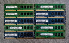 LOT of 10x 4GB DDR3 PC3 RAM 240pin sticks & 1x 2GB DDR3 picture