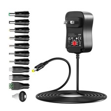 Basicvolt 48W 5V 6V 9V 12V 15V 19V 20V 24V Universal Power Supply black  picture