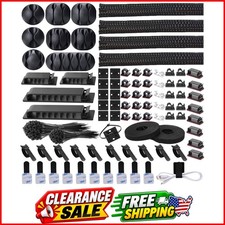 311Pcs Cable Management Organizer Kit 4 Cable Sleeve Split picture