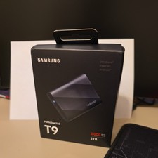BRAND NEW SEALED Samsung T9 Portable 2TB 2000MB/s SSD - Black (MU-PG2T0B/AM) picture