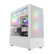 Gamdias White E-ATX Mid Tower Gaming Computer PC Case w/Tempered Glass, USB T... picture
