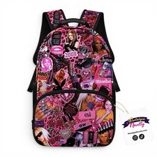 Mcbling Y2K Pink Trashy Backpack | 2000s Aesthetic Bimbo Pink Juicy Couture picture
