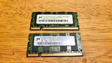 Micron 4GB (2 x 2GB) DDR2 SO-DIMM 200-pin 667 MHz PC2-5300S Laptop RAM picture