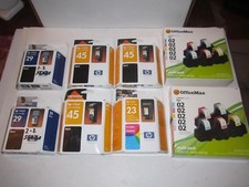 LARGE LOT OF BRAND NEW HP INKJET CARTRIDGES - 11 CARTRIDGES - NEW IN THE PACKAGE picture