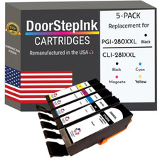 DoorStepInk Ink Cartridges for Canon PGI-280XXL Black and Color (5Pack)-USA picture