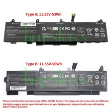 53Wh/56Wh CC03XL Battery for HP ZBook Firefly 14 15 G7 L77622-2C1 L77608-421 picture