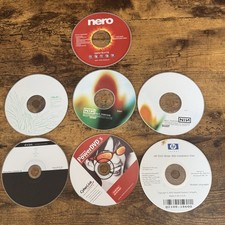Vintage Software, Driver & Audio CD/DVD Lot – 7 Discs (Nero, ASUS, Nine & More picture