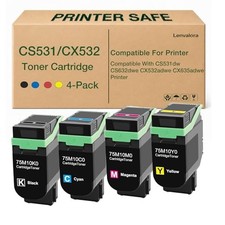 75M10K0 75M10C0 75M10M0 75M10Y0 Toner Cartridge for Lexmark CS531 CX532 Printers picture