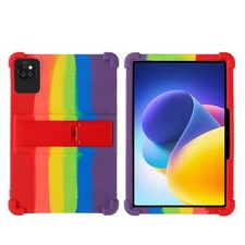 COKOVI Silicone Case for DOOGEE T10W 10 Inch Tablet with Stand Rainbow picture