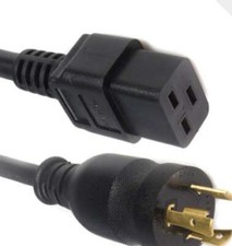 RiteAV Heavy Duty Locking Power Cord, L5-20P/IEC320 C19, 12 AWG, 20A, 250V picture