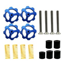 17 Pcs 3D Printer Hotbed Leveling Kit,4 pcs Blue Aluminum Hand Twist Leveling... picture