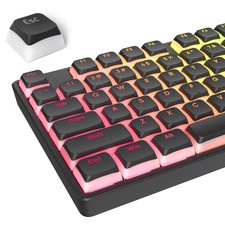 117 Key Black Pudding PBT Keycaps XDA Profile Custom Minimalist Cherry MX picture