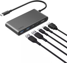 Belkin - 5-Port Hub w/ 4K HDMI Display with 60Hz, 100W Power Delivery, Fast D... picture