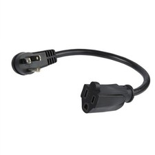 Startech Pac101R1 1Ft Power Extension Cord Right Angle Nema 5-15P To 5-15R picture