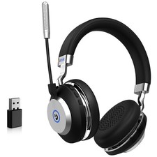 Wireless Headsets Microphone USB Dongle Bluetooth Headphone for PC/Cellphone picture