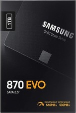 Samsung 870 EVO 1TB, 2.5 inch Internal SSD - ‎MZ-77E1T0B/AM picture