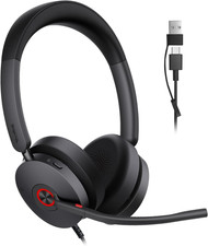 UH48 ANC Wired USB-C/A Headset, 6 AI Noise-Canceling Microphones picture