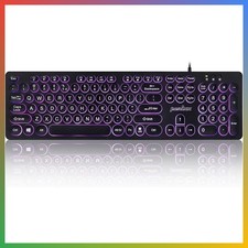 PERIBOARD-317R Wired Backlit USB Keyboard - Big Print Letter - Tri-Color Illumin picture