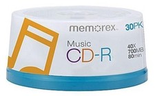Memorex 40X Digital Audio Music CD-R 80min 700MB (Logo on Top) Lot picture
