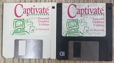 Captive Graphics Utilities v1.0 v4.6 Macintosh Vintage Mac Software Lot picture